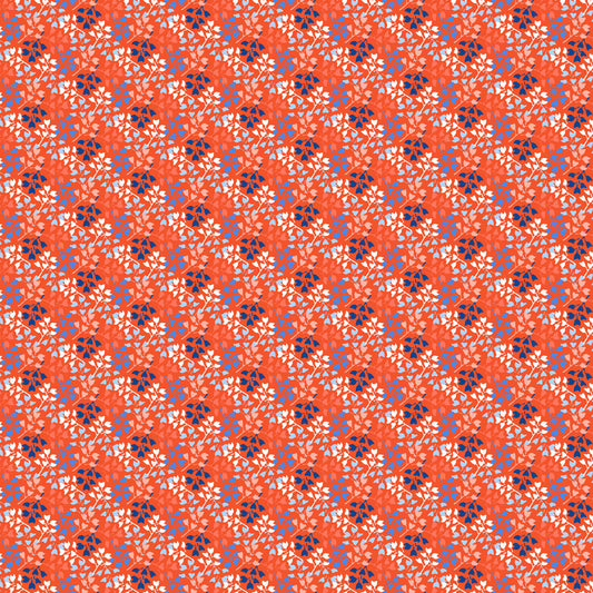 Clothworks Margot Leaves Light Tomato Y3665-79