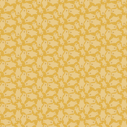 Clothworks Little Goldi Bears Dark Gold Y3672-69